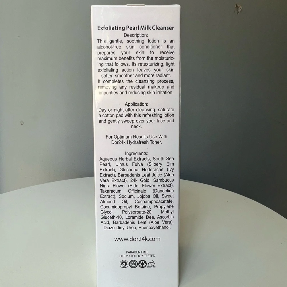 D’OR24K PRESTIGE Sealed in original packaging Exfoliating Pearl Milk Cleanser